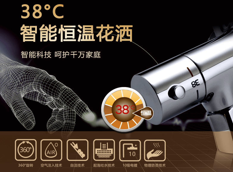 輝煌恒溫花灑：幸福如水，冷暖自知! 